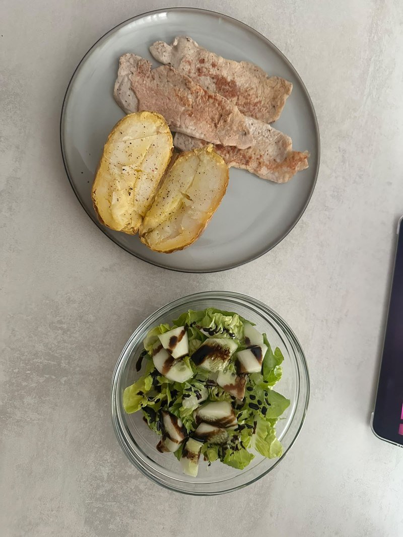 Comida real de un cliente