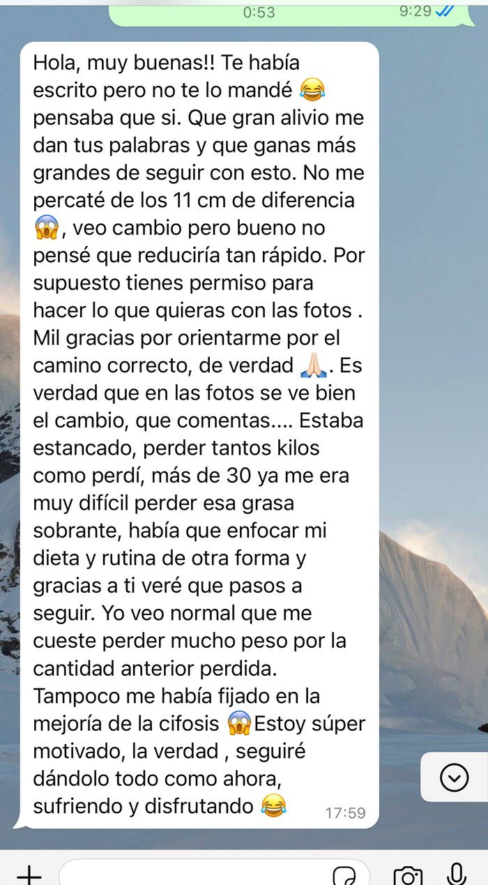 Conversación real de WhatsApp con un cliente
