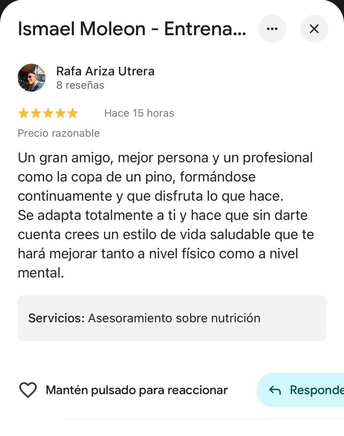Reseña Google - Rafa Ariza Utrera