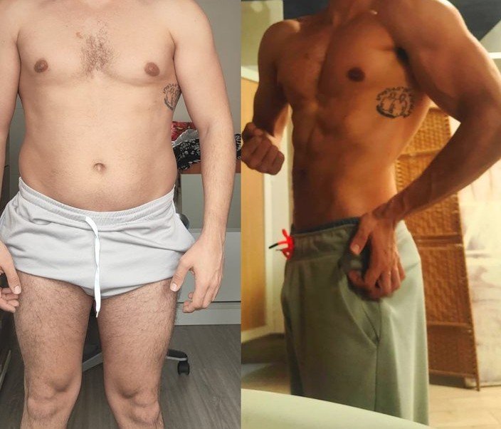 Transformación Jesús Cobo - antes y después frente